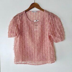 Zara feather top